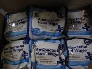 case of 24 antibacterial hand wipes...