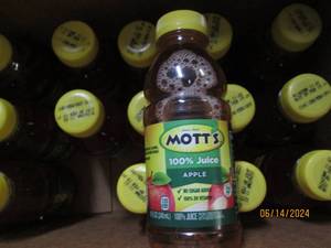 15 bottles of motts 100 percent apple juice 8 fl oz bottles best buy date of feb 2024