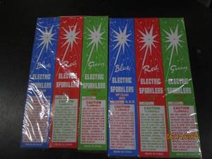 212 packs of electric sparklers 10 inch number 10