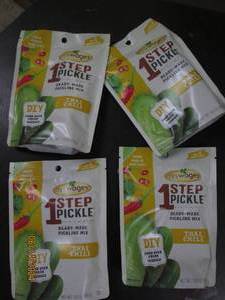 47 oz bags of mrs wages 1st step pickle mix thai chili best by date of feb 2025