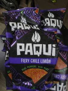 67 oz bags of paqui fiery chili limon chips best by date of 12024