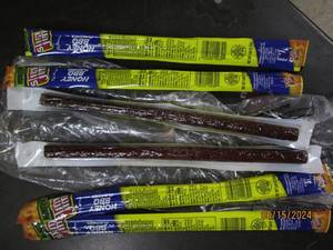lot of 6 honey bbq slim jims 1.94 oz best buy date of march 2024