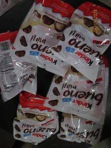 63.8 oz bags of kinder bueno minis best by date of june 2024