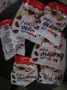 63.8 oz bags of kinder bueno minis best by date of june 2024