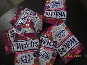65 oz bags of welch fruit snacks...