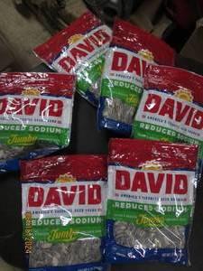 65.25 oz bags of david reduced sodium jumbo sunflower seeds best buy date of oct 2023