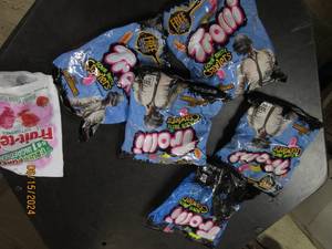 variety of trolli sour bites and fruit tella