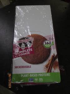 case of 124 oz lenny and larrys plant based protein snickerdoodle cookies