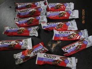 121.84 oz quest fudgy brownie bars best by date of 62024