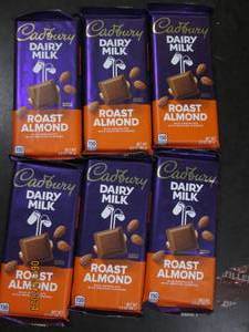 6 3.5 oz cadbury dairy milk roasted almond bars best by date of 42024