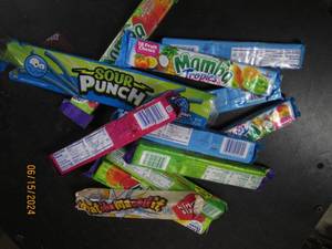 variety of candy...