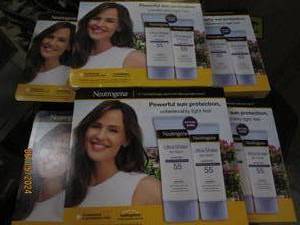6 packages of 2 neutrogena ultra sheer dry touch sunscreen 55 spf