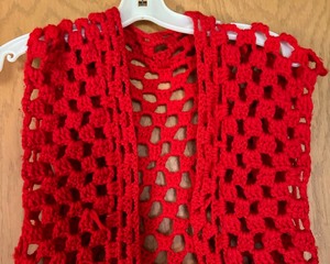 lot 127 image: Vintage Red Knit Vest