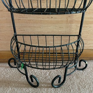 lot 134 image: Three Tiered Decorative Metal Stand
