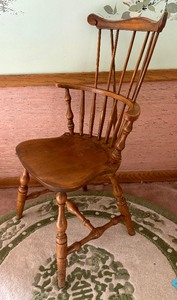 lot 145 image: Vintage Maple Windsor Back Style Chair