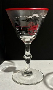 lot 168 image: 18 Libbey Carriage Race Stemmed Cocktail Glasses
