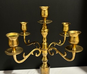 lot 170 image: Brass Vintage Candelabra
