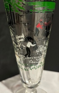 lot 177 image: 7 Libbey Making Hay Stemmed Vintage Footed Glasses
