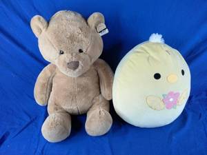 lot 32 image: Stuffed Bear and Squishmallows