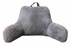 lot 97 image: Faux Shearling Bed Rest Pillow