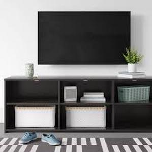 lot 105 image: New Storage TV Stand for TVs up to 70 Black