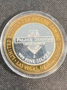 lot 05 image: PALACE STATION CASINO .6 TROY OZ .999 FINE SILVER