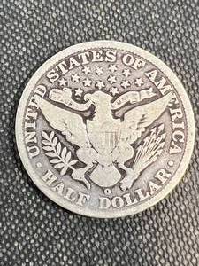 lot 21 image: 1902-O US BARBER HALF DOLLAR