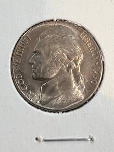 lot 22 image: 1950-D US JEFFERSON NICKEL BU