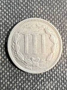 lot 28 image: 1867 US 3 CENT NICKEL