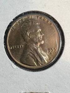 lot 29 image: 1955-S US WHEAT CENT UNC