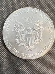 lot 53 image: 2020 AMERICAN SILVER EAGLE 1 TROY OZ .999 FINE SILVER
