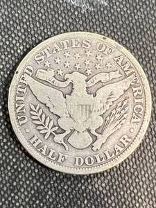 lot 69 image: 1905 US BARBER HALF DOLLAR