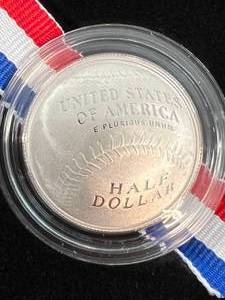 lot 76 image: 2014 NATIONAL BASEBALL HALL OF FAME PROOF HALF DOLLAR