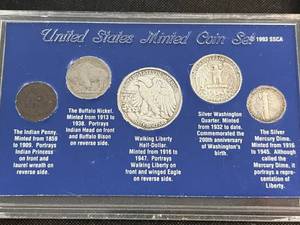lot 80 image: AMERICAN HERITAGE 5 COIN COLLECTION