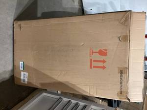 Kate and Laurel McLean 20.00 in. W x 36.00 in. H Walnut Brown Rectangle Mid-Century Framed Decorative Wall Mirror Customer Returns See Pictures