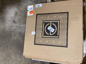 Timeless Home 30 in. W x 30 in. H x Modern Metal Framed Square Silver Mirror  Customer Returns See Pictures