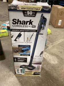 Shark Pet Pro Bagless Cordless Washable Filter Stick Vacuum for Multisurface, Carpet & HardwoodWood Laminate Surfaces in Blue Customer Returns See Pictures