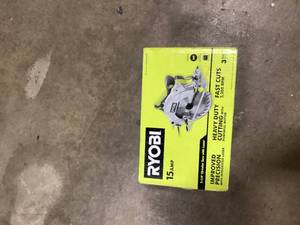 RYOBI 15 Amp Corded 7-14 in. Circular Saw with EXACTLINE Laser Alignment System, 24T Carbide Tipped Blade, Edge Guide and Bag  Customer Returns See Pictures