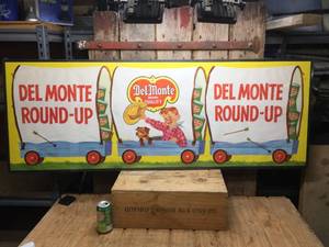 Vintage Framed 1950s Del-Monte Advertising Litho