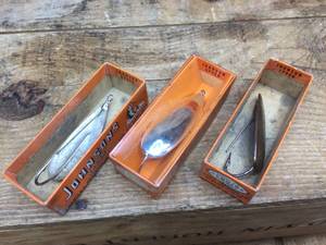 3 Johnsons Silver Minnow Spoons