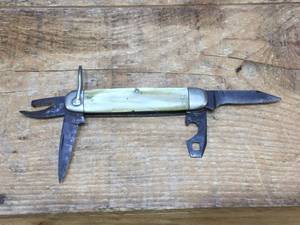 Early Unusual KA-BAR Union Cutlery Specialty Pocket Knife