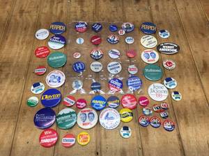 Vintage Political Pin-Back Buttons - Minn & U.S. Pres.