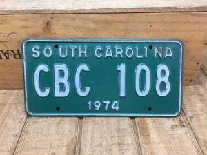 1974 South Carolina License Plate
