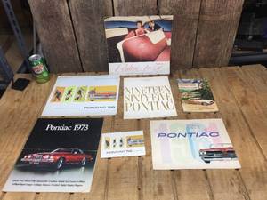 Vintage Pontiac Automobile Brochures - Ads - Manuals