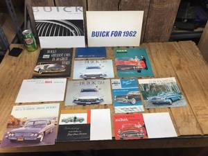 Group Vintage Buick Auto Brochures - Ads - Manuals