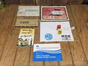 Misc Vintage Vehicle Brochures - Manuals
