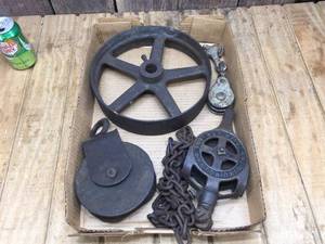 Antique Wheel-Pulleys Including THE NEY 403