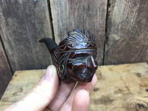 Vintage Carved Native American Smoking Pipe