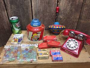 Vintage Tin Toys - Marbles - Cap Gun Caps