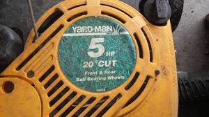 lot 664 image: Yardman 20 inch push mower. 5 HP